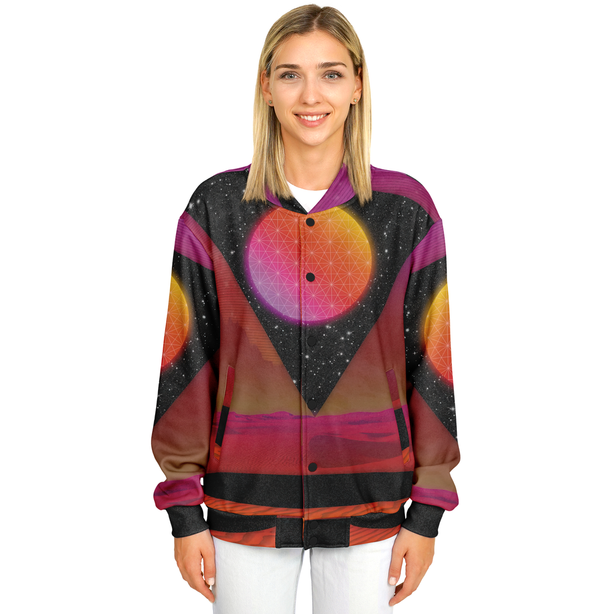 Desert Continuum Varsity Jacket