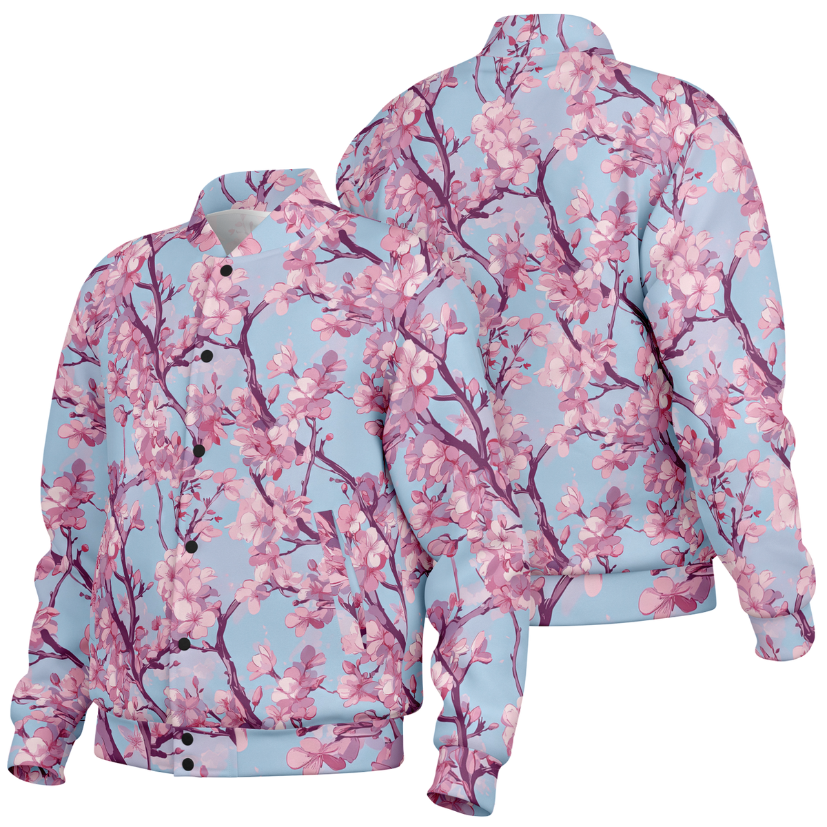Cherry Blossom Varsity Jacket