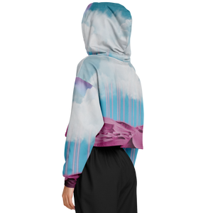Electric Desert Cropped Hoodie