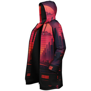 Nightfall Zip Up Cloak (Black Fur)