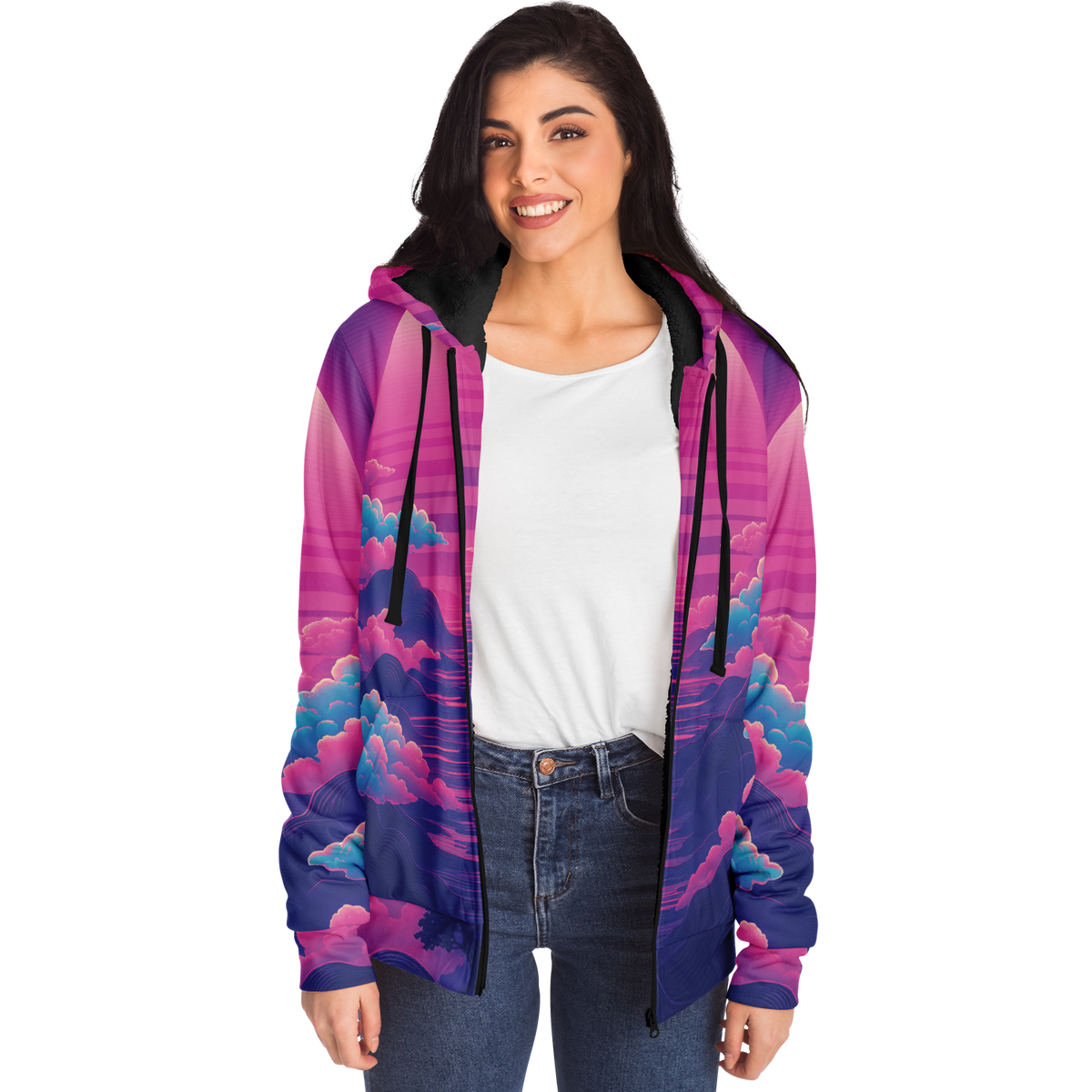 Duskwave Sherpa Hoodie