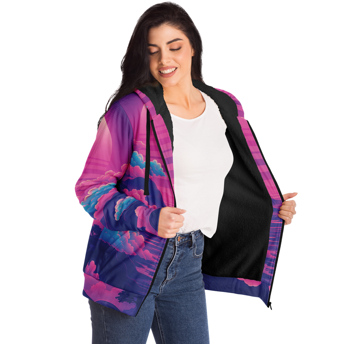 Duskwave Sherpa Hoodie