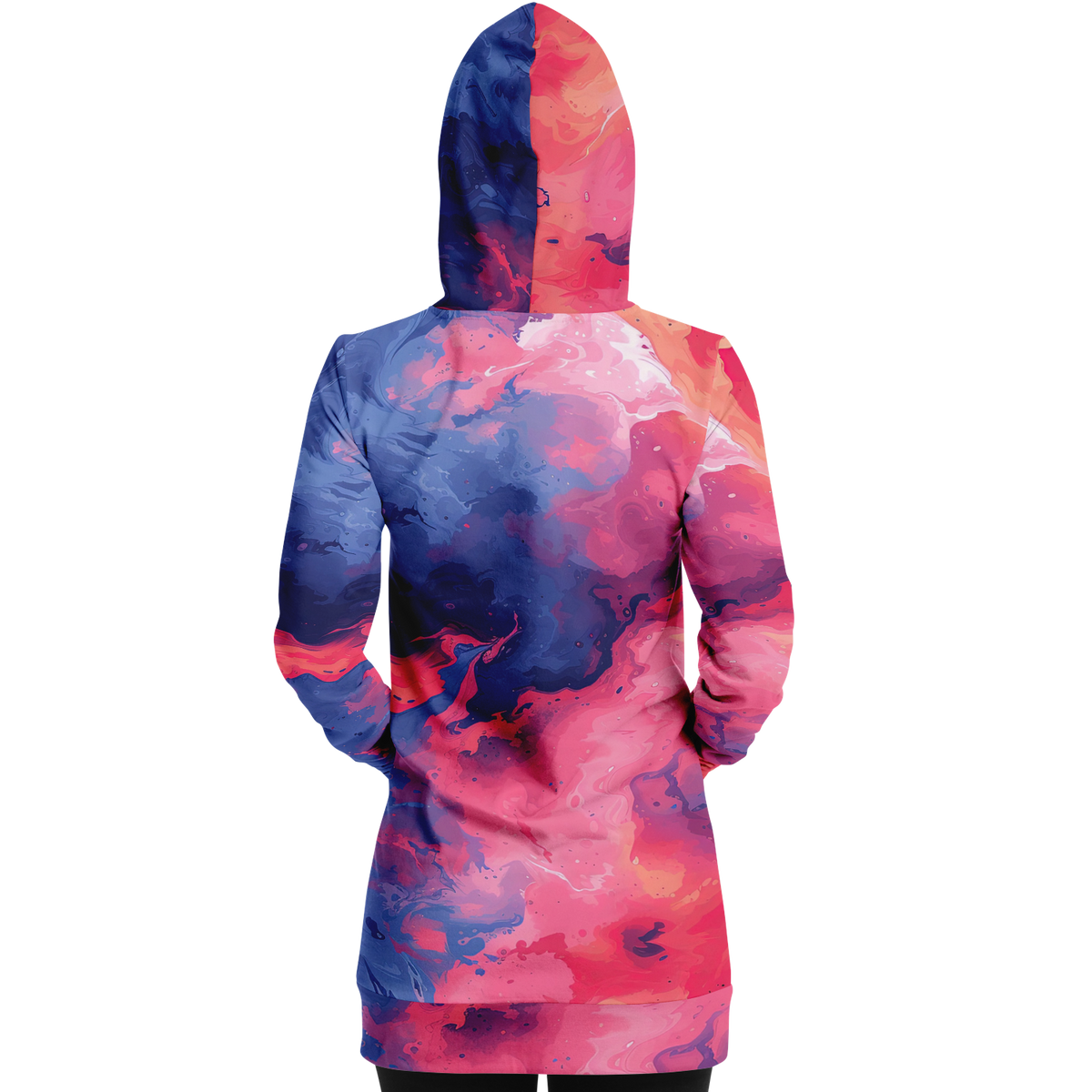 Quantum Tides Hoodie Dress