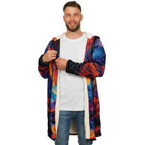 Wonderland Valley Zip Up Cloak (White Fur)