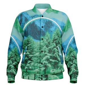 Minty Wonderland Varsity Jacket