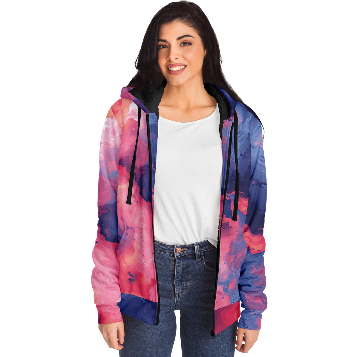 Quantum Tides Sherpa Hoodie