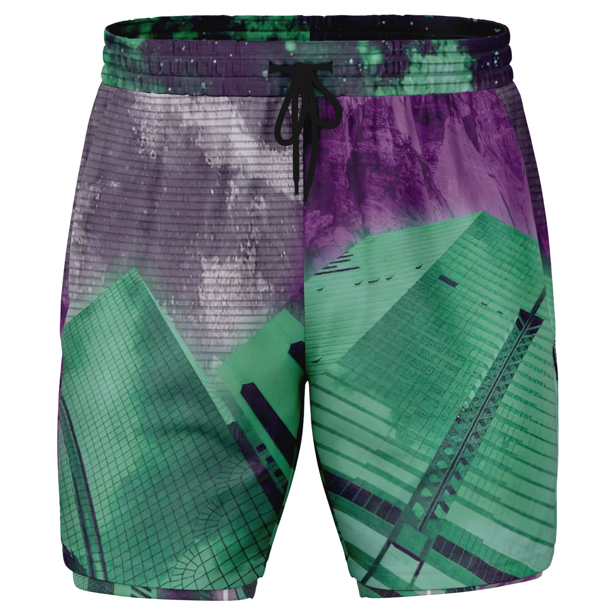 City of Radiance Men's 2 in 1 Shorts