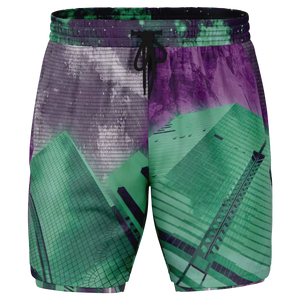 City of Radiance Men's 2 in 1 Shorts