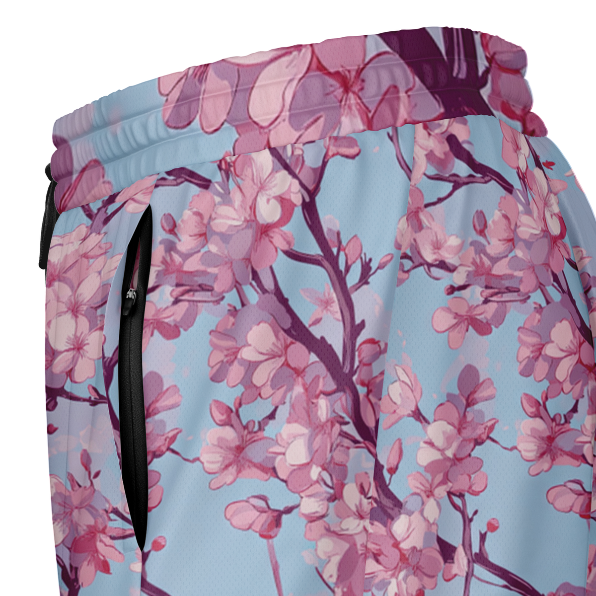 Cherry Blossom Men's 2 in 1 Shorts