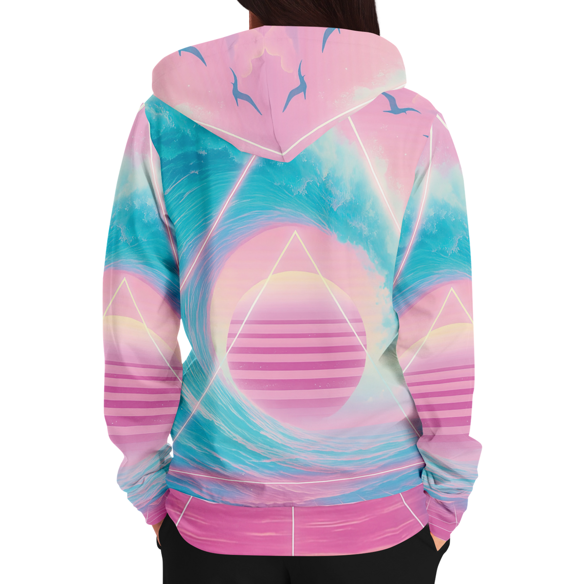 Grid Tide Zip Hoodie