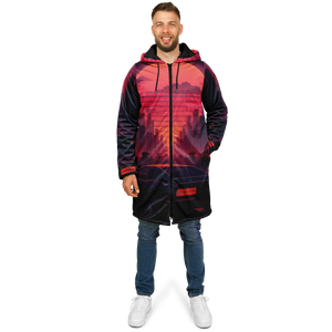 Nightfall Zip Up Cloak (Black Fur)