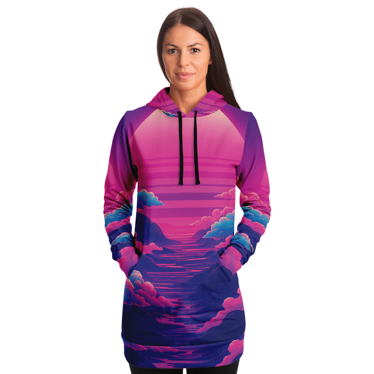 Duskwave Hoodie Dress