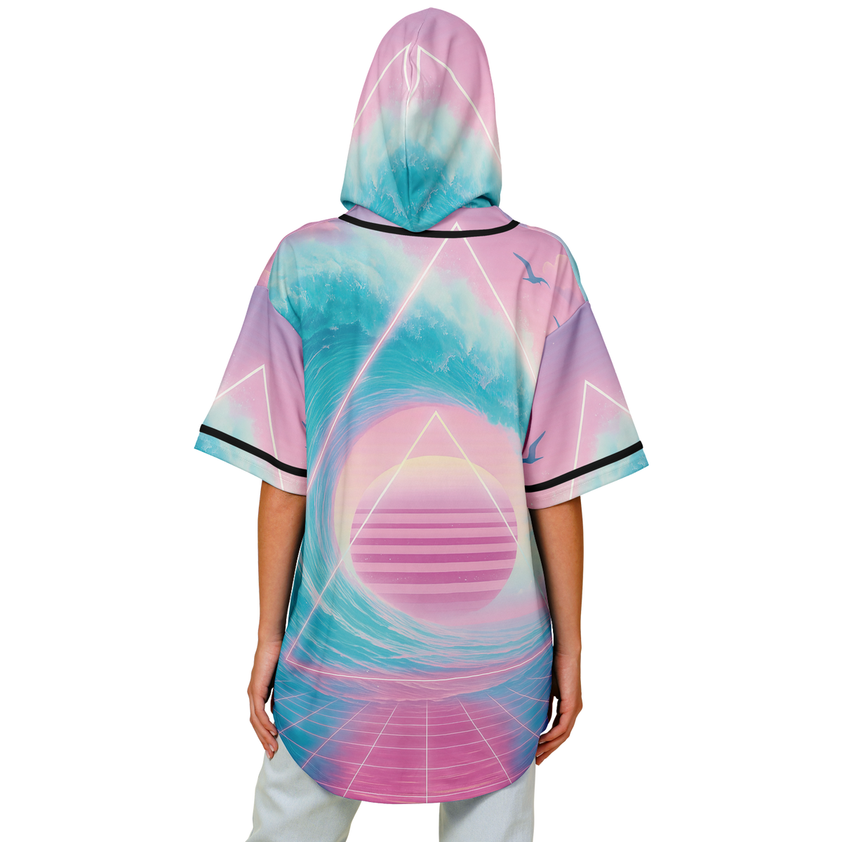 Grid Tide Hooded Jersey