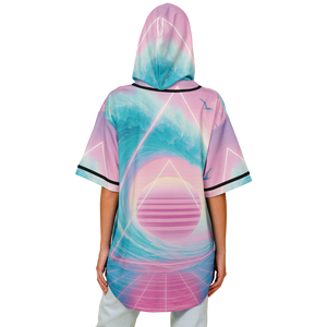 Grid Tide Hooded Jersey