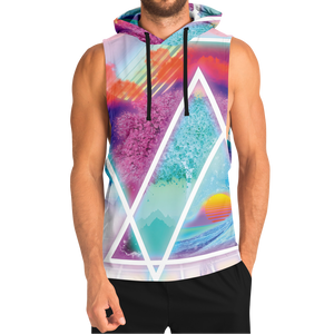 Dimensions Collide Sleeveless Hoodie