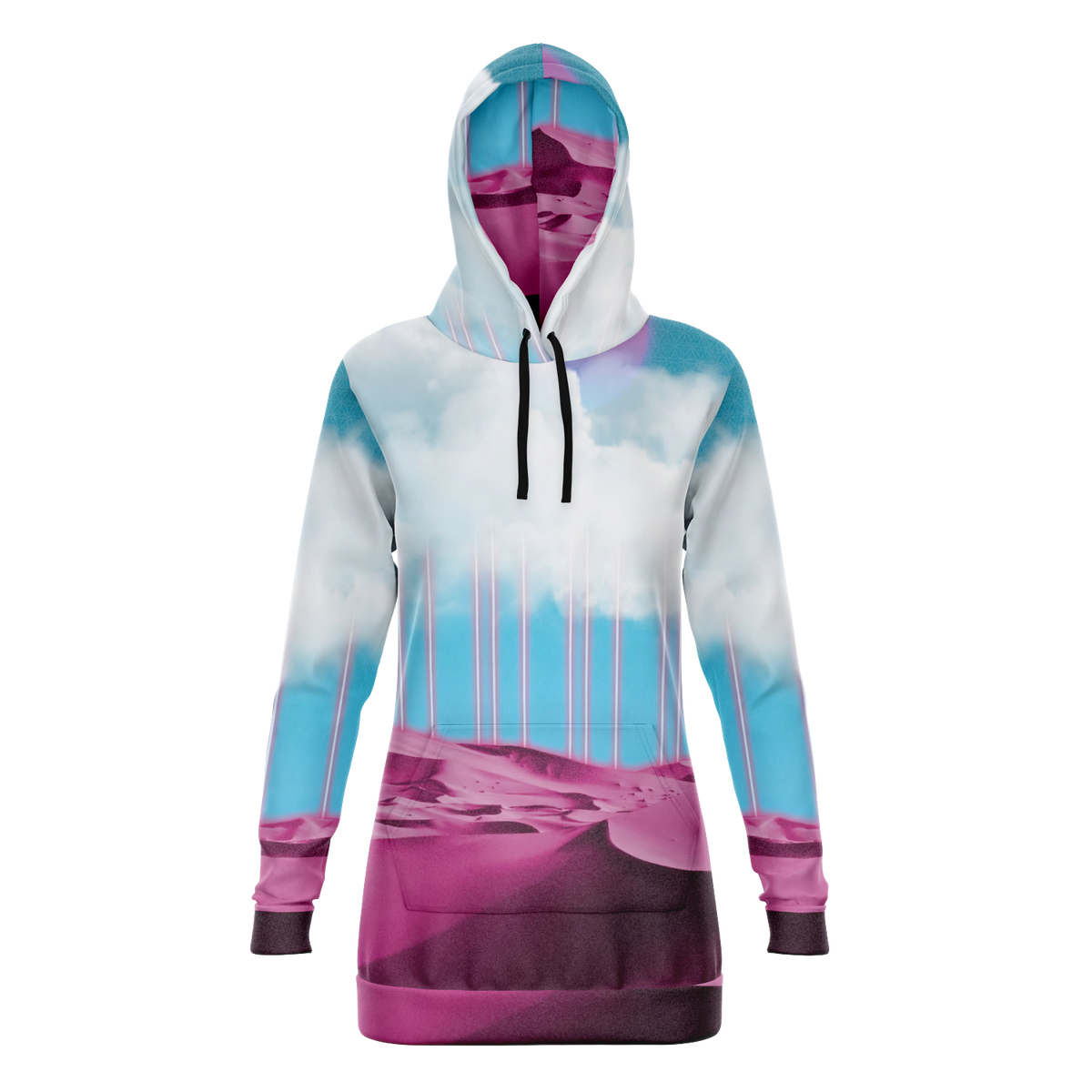 Electric Desert Hoodie Dress