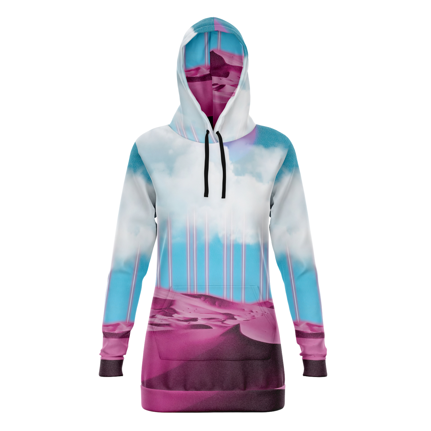 Electric Desert Hoodie Dress