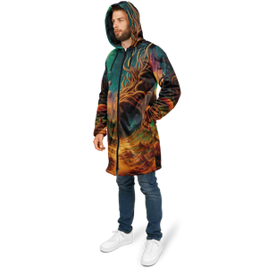 Cosmic Mirage Zip Up Cloak (Black Fur)
