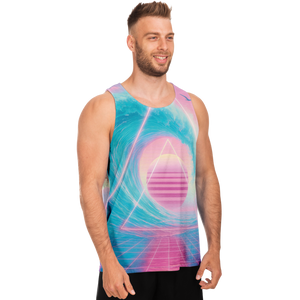 Grid Tide Men's Tank Top