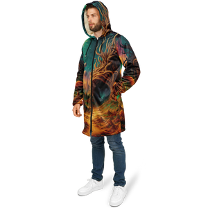 Cosmic Mirage Zip Up Cloak (White Fur)