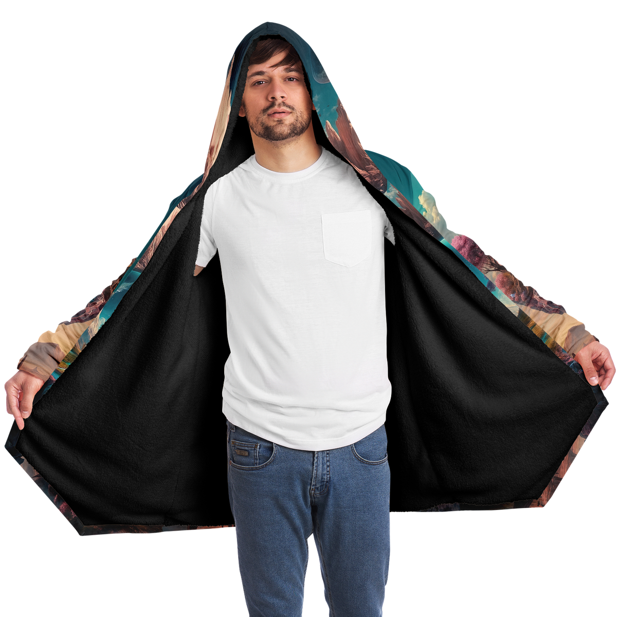 Dream Isle Cloak (Black Fur)