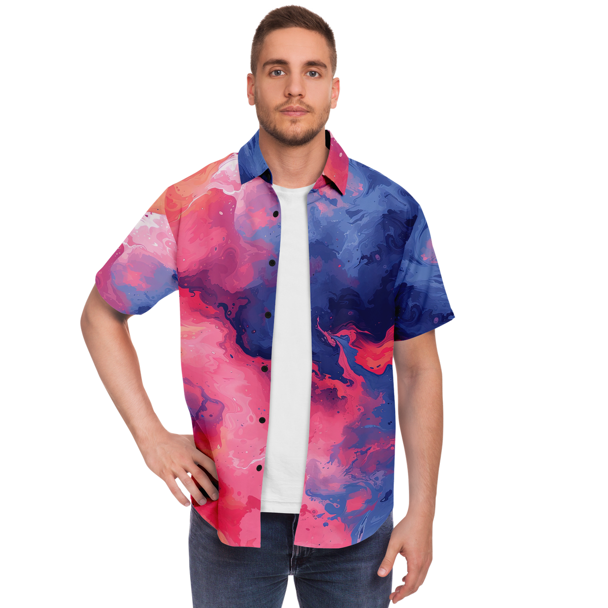 Quantum Tides Button Down Shirt