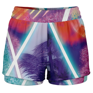 Dimensions Collide Women's 2-in-1 Shorts