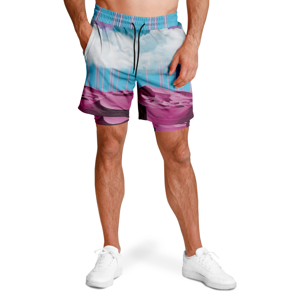 Electric Desert Men's 2 in 1 Shorts