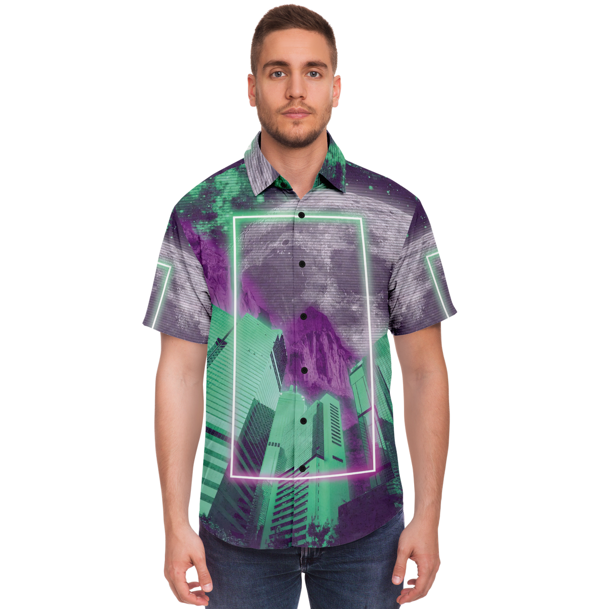 City of Radiance Button Down Shirt