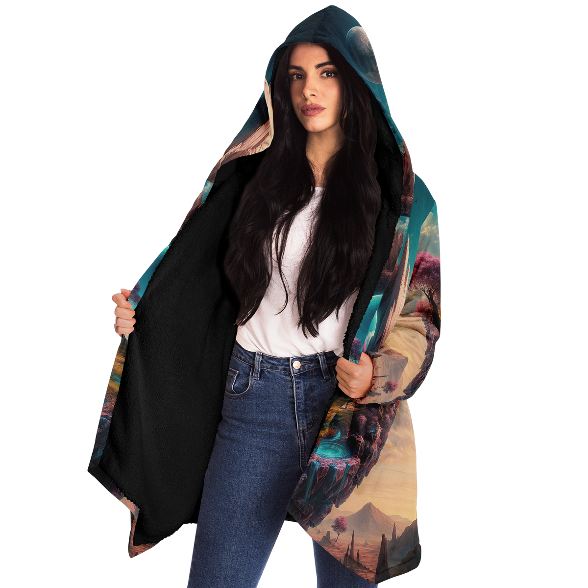 Dream Isle Cloak (Black Fur)