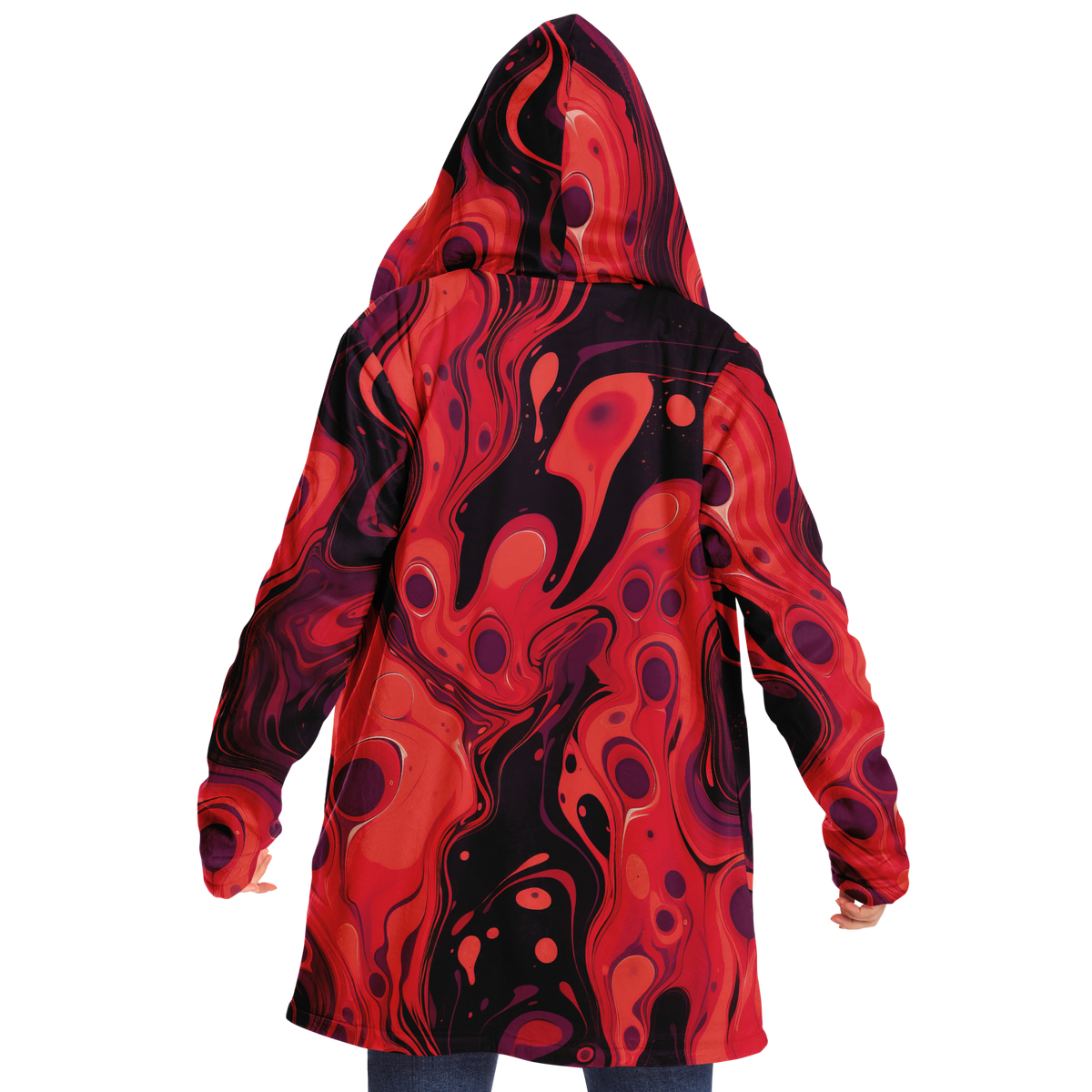 Scarlet Fusion Cloak (Black Fur)
