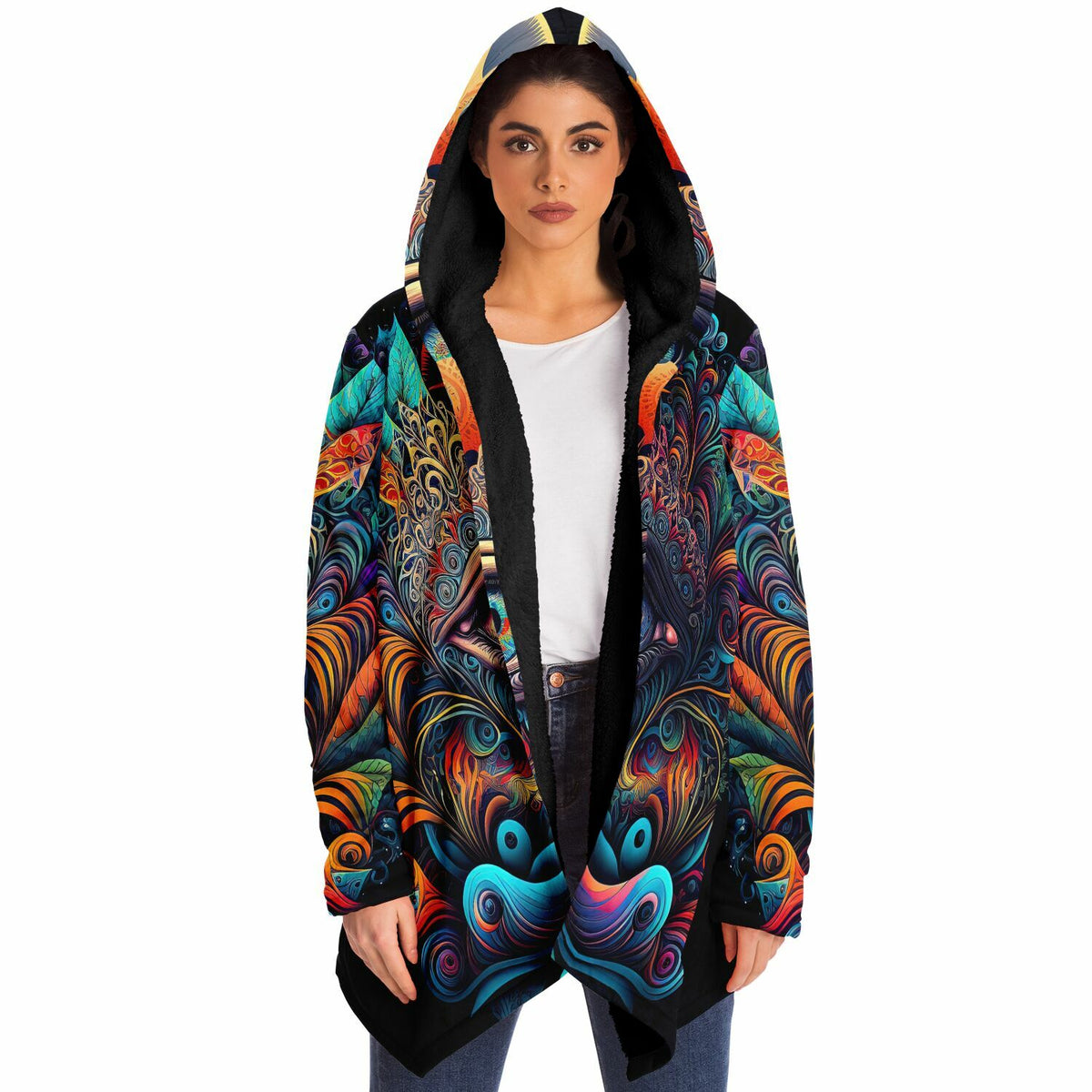 Cosmic Eye Cloak (Black Fur)