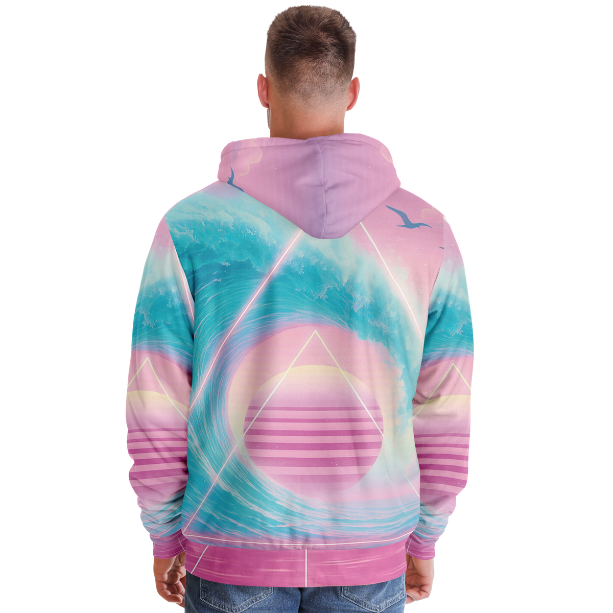 Grid Tide Sherpa Hoodie