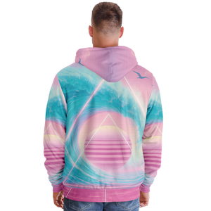 Grid Tide Sherpa Hoodie