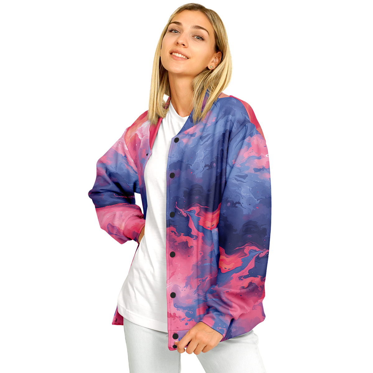 Quantum Tides Varsity Jacket