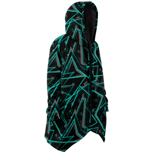 Electrostatic Cloak (Black Fur) - Festival Clothing, Rave Outfits, EDM Gear