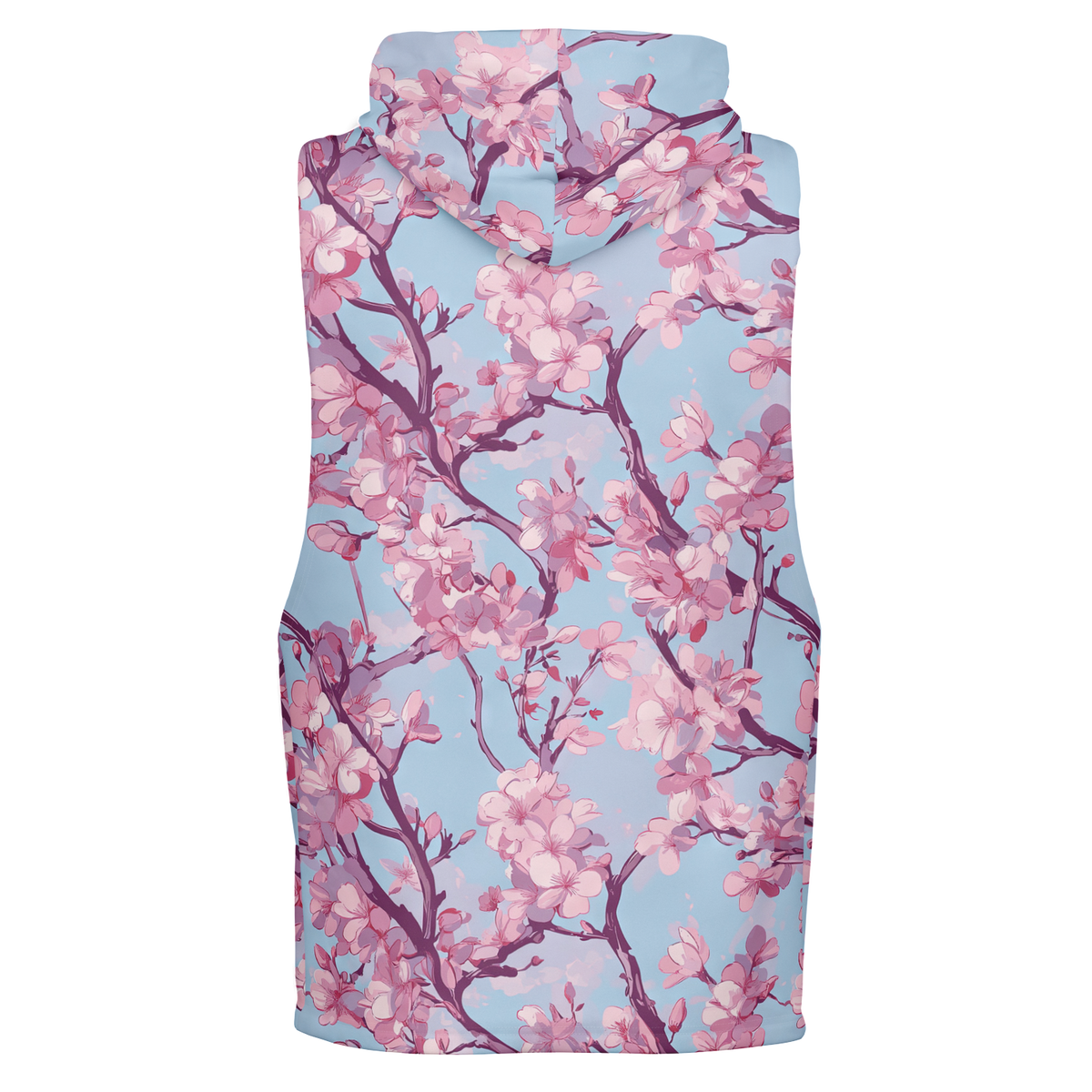 Cherry Blossom Sleeveless Hoodie