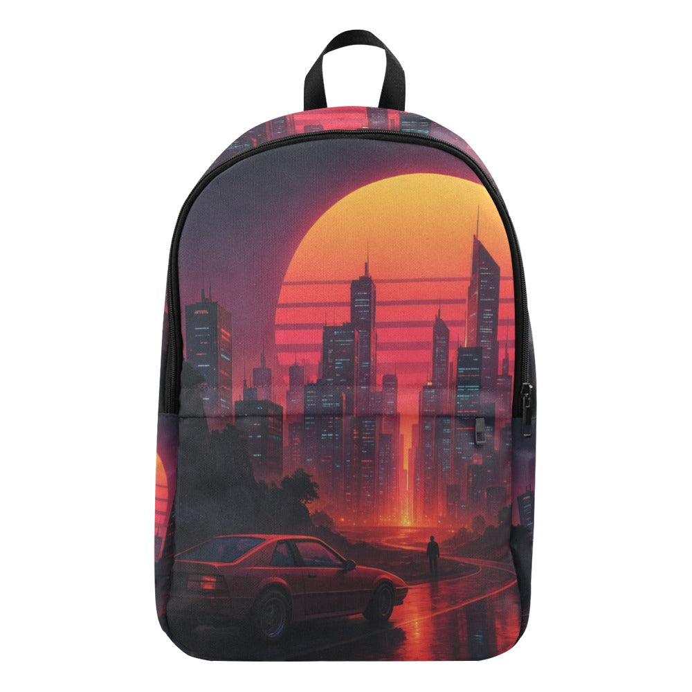 Neon Sunrise Adventure Backpack