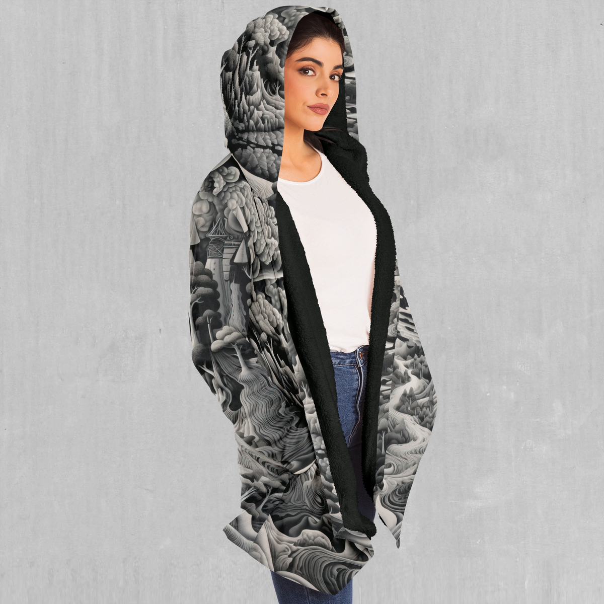 Ethereal Moonlight Cloak (Black Fur)