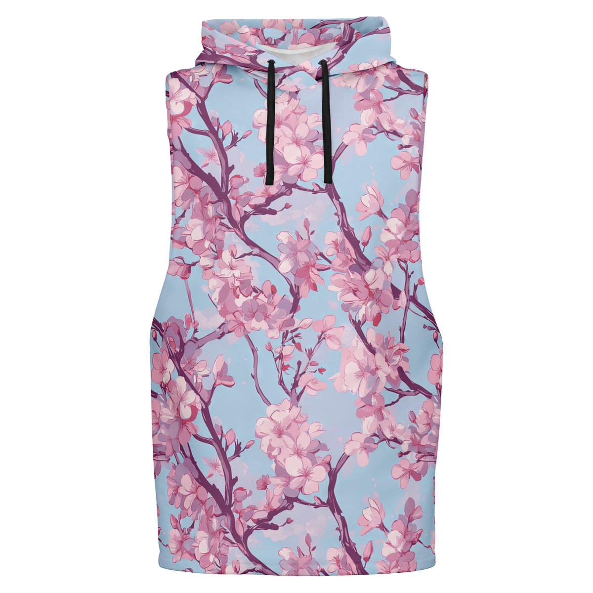 Cherry Blossom Sleeveless Hoodie