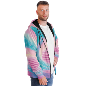 Grid Tide Sherpa Hoodie