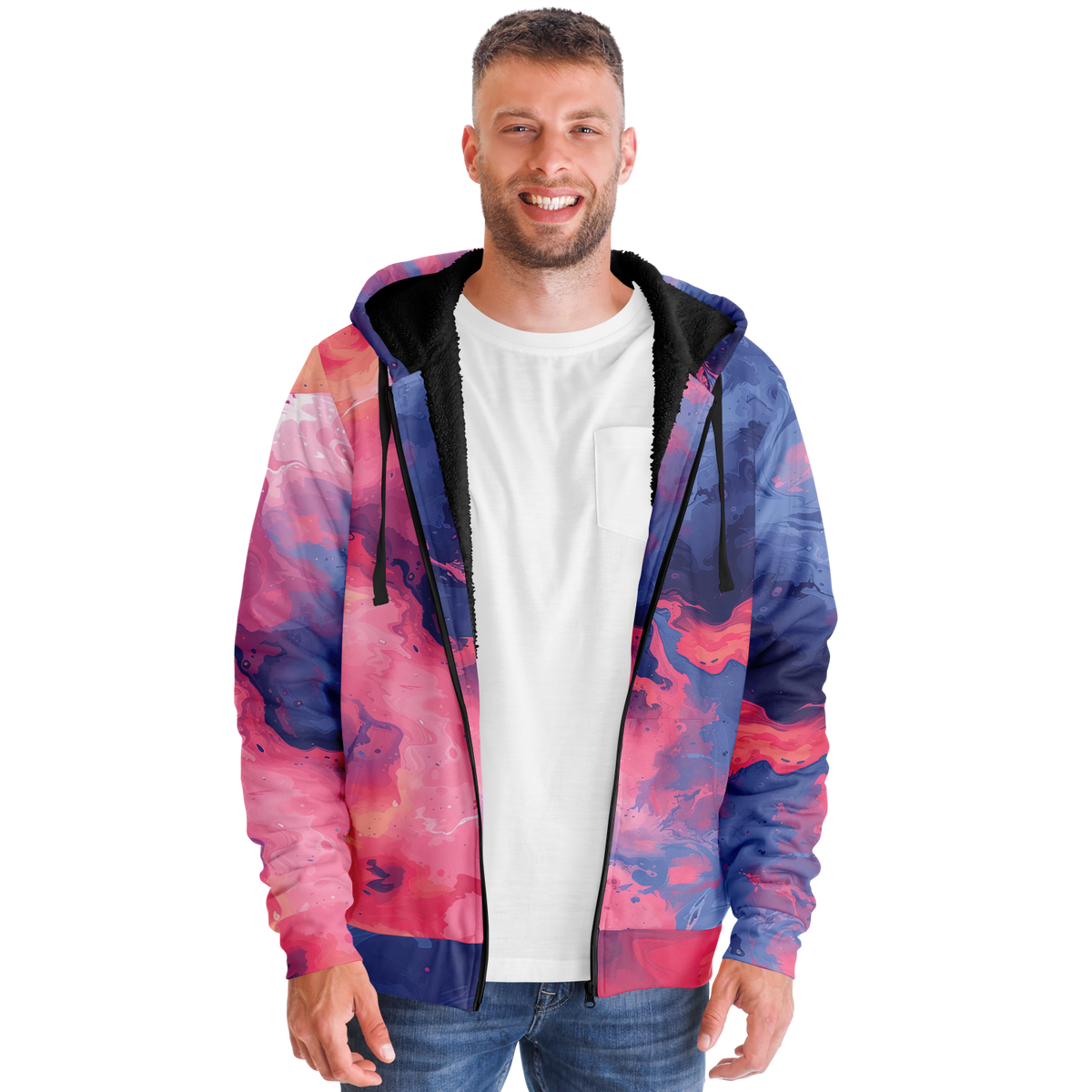 Quantum Tides Sherpa Hoodie