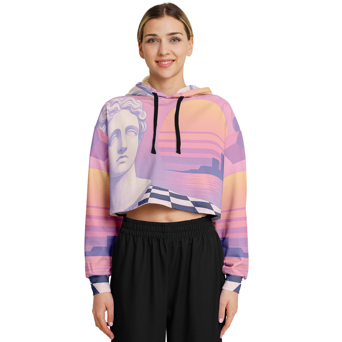 Corinthian Cropped Hoodie