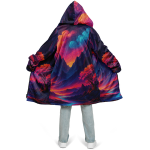 Spectral Heights Zip Up Cloak (Black Fur)