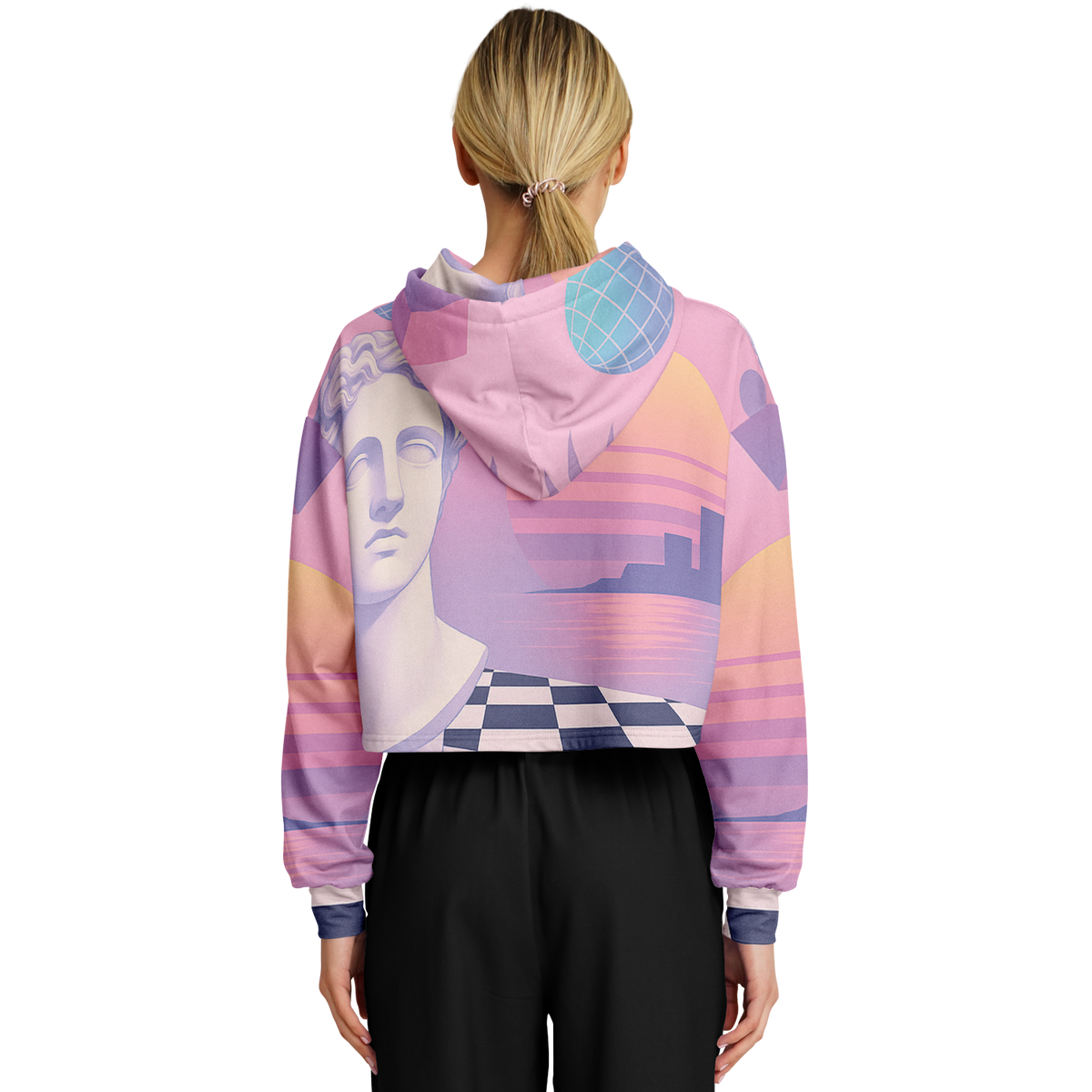 Corinthian Cropped Hoodie