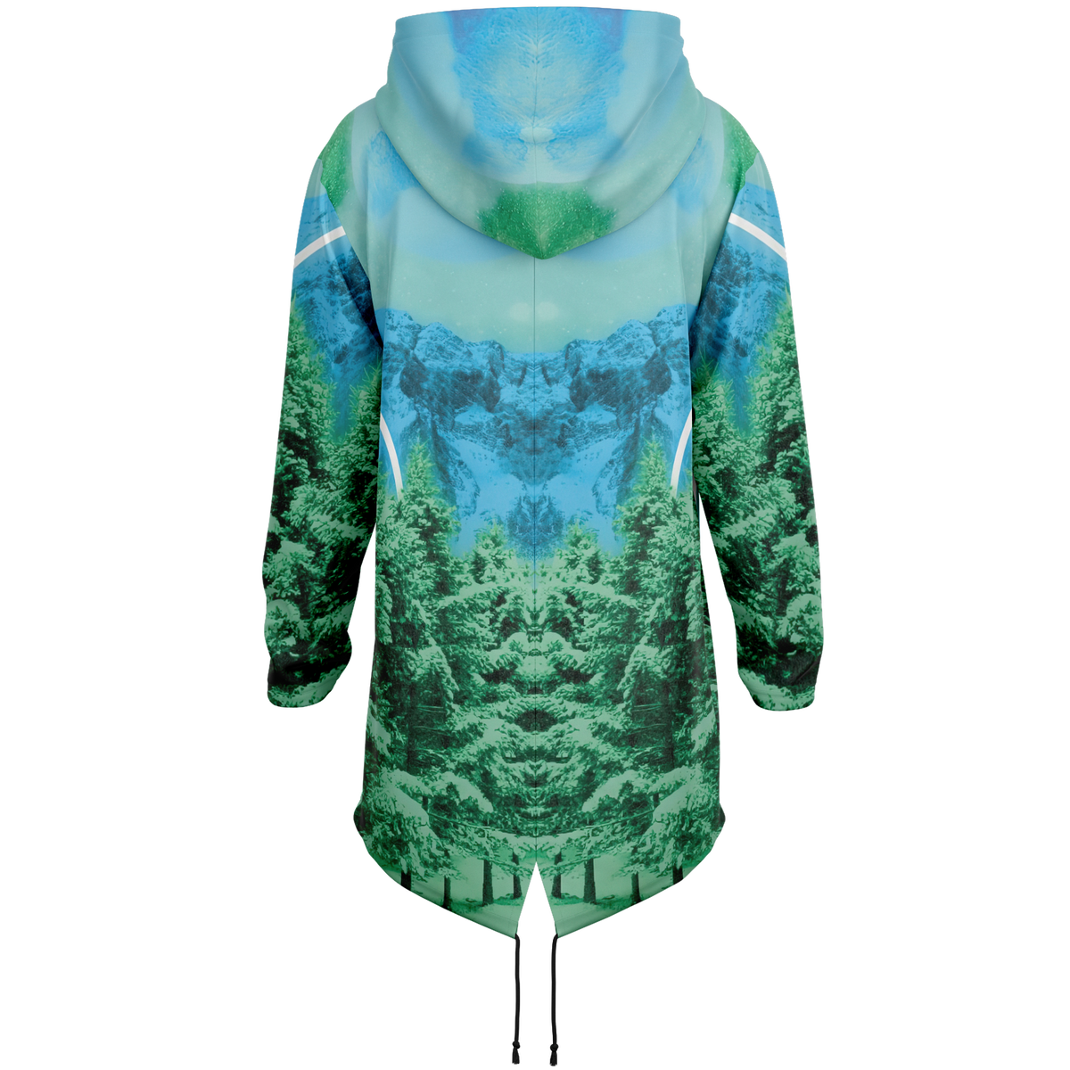 Minty Wonderland Longline Hoodie