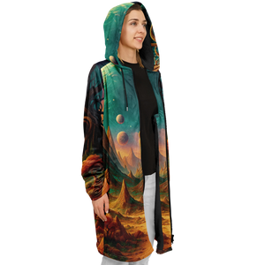 Cosmic Mirage Zip Up Cloak (Black Fur)