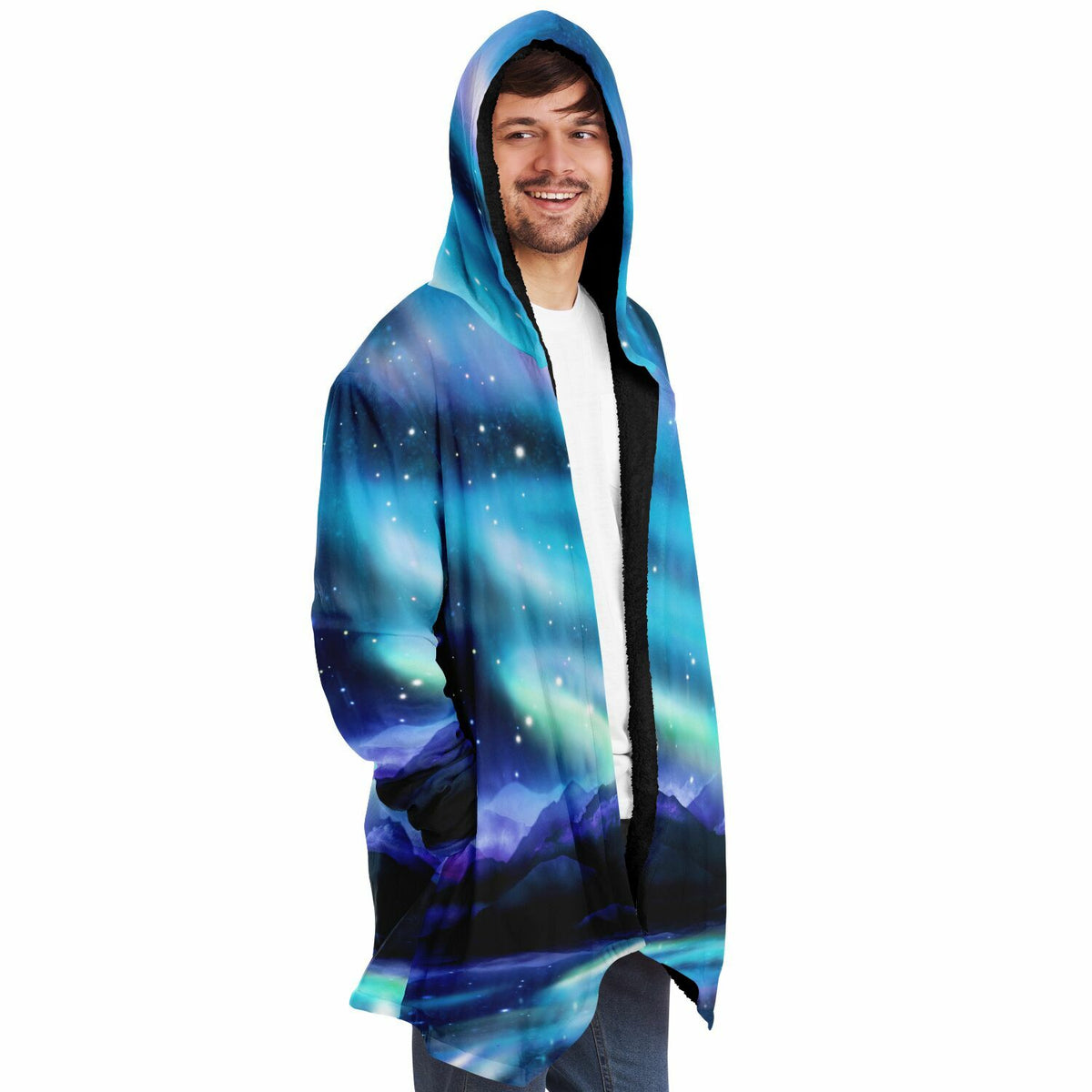 Northern Lights Cloak (Black Fur)