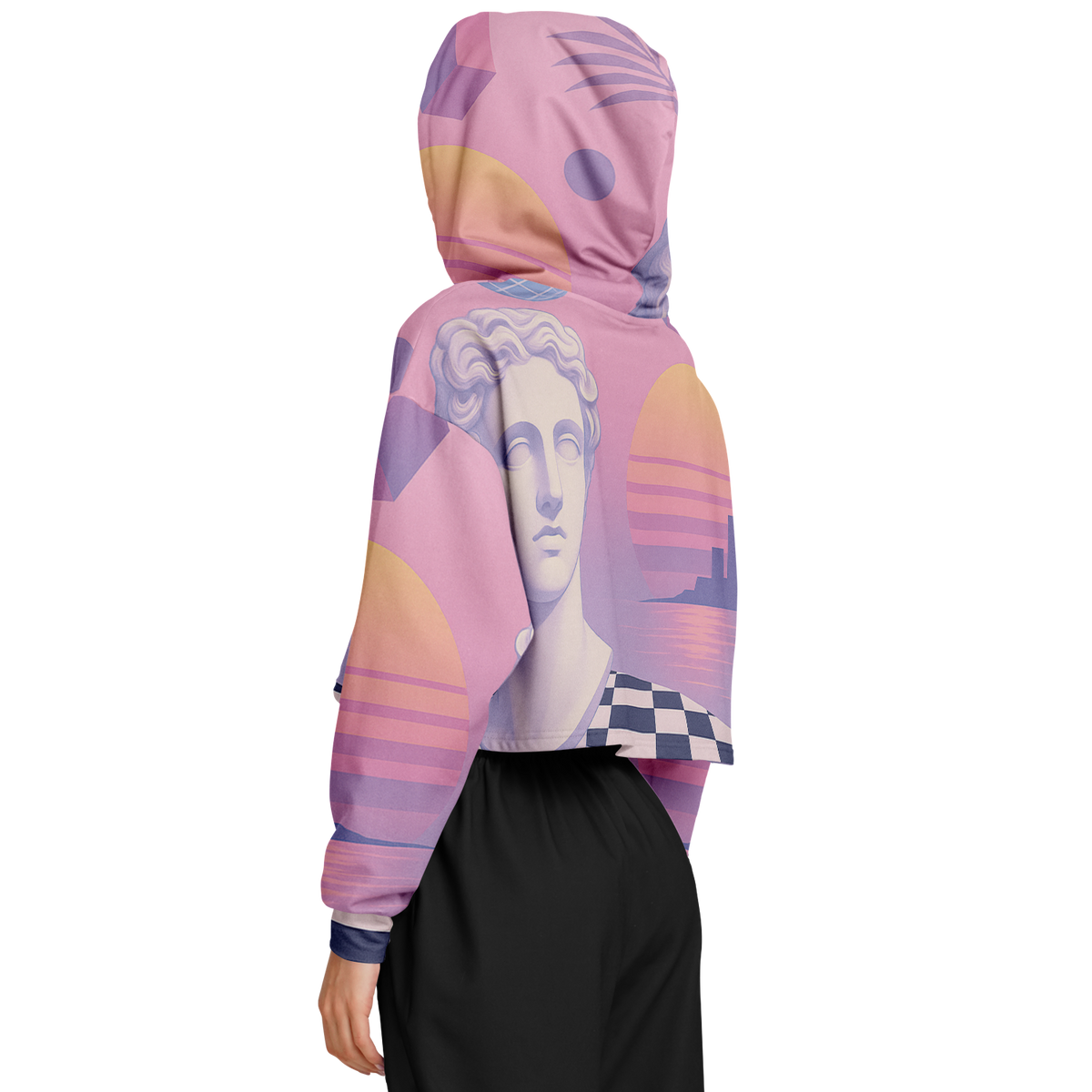 Corinthian Cropped Hoodie
