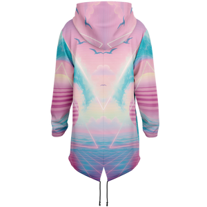 Grid Tide Longline Hoodie